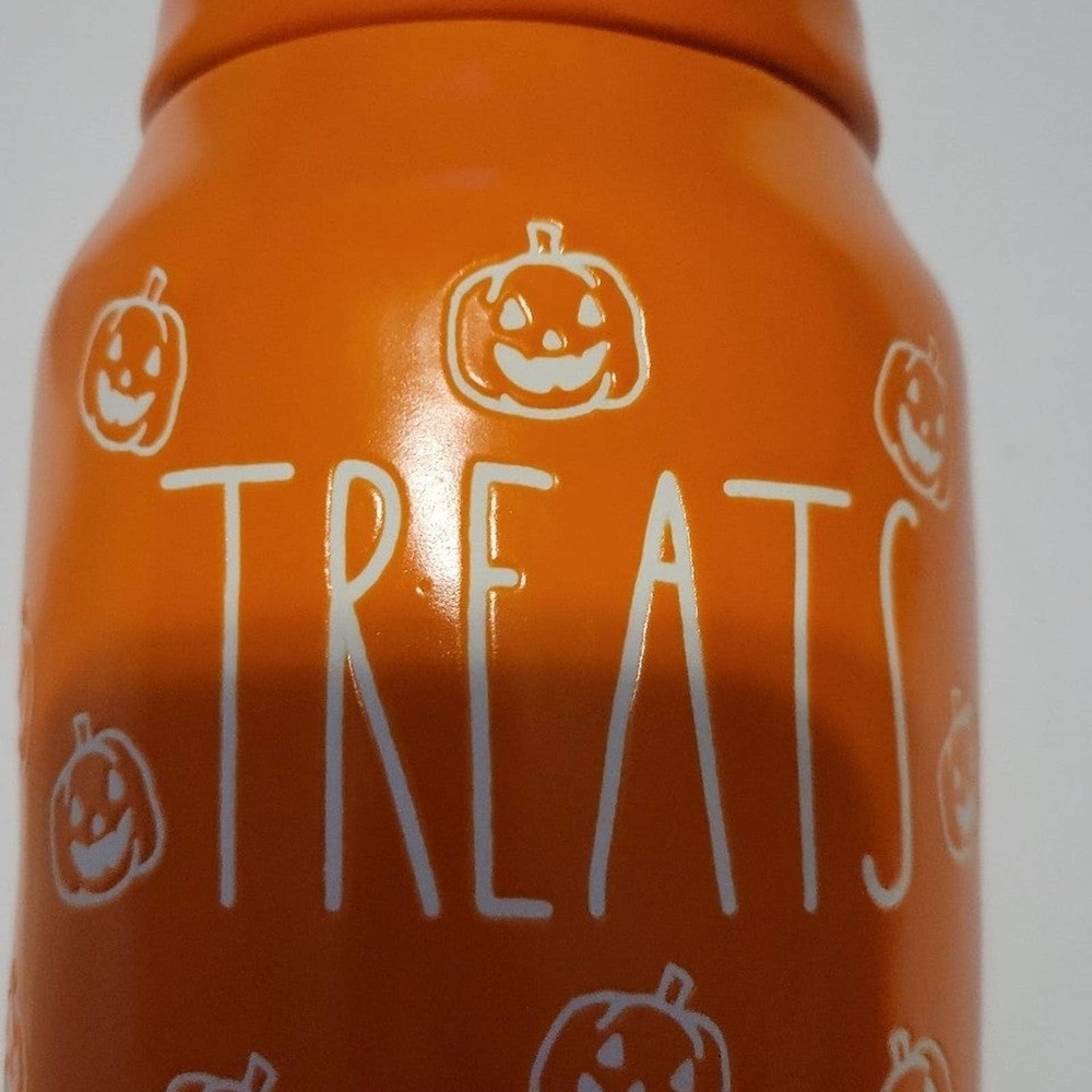 Rae Dunn Orange Treats jar